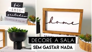 Decoração de SALA SIMPLES e FÁCIL FAÇA VOCÊ MESMO  DIY DECORAÇÃO [upl. by Rawdon103]