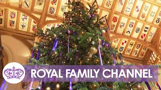 Look Inside Windsor Castles Royal Christmas Transformation [upl. by Newg]