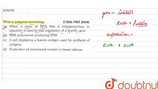 what is antisense technology [upl. by Rekrap819]