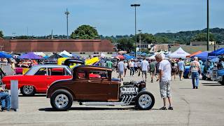 2024 classic car show 1st time filming in York Pennsylvania 50th NSRA street rod nationals east USA [upl. by Anirazc845]