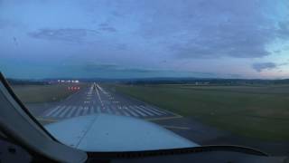 Pilots Eye Landing ILS 15 in Bale LFSB France with a Cessna P210 Silver Eagle [upl. by Derayne]