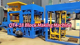 QT418 Fullautomatic Concrete Block Making Machine For Sale [upl. by Loise]