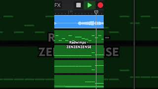 Copy RADWIMPS  前前前世 movie ver zenzenzense  Garageband Cover flstudio shorts [upl. by Rabjohn568]