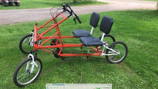 Homemade quad bicycle full suspension [upl. by Cyrilla123]