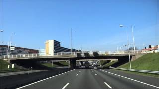 Dashcam video Ring A10 West weer 80 km [upl. by Layman]