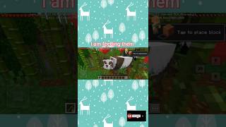 Minecraft Feeding hungry pandas in a bamboo forest [upl. by Asirret]