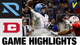 Arlington Renegades vs DC Defenders  XFL Championship  2023 XFL Highlights [upl. by Yardley101]