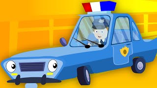 The Wheels On The Police Car Go Round And Round  Kids Songs  Car Rhymes  Kids Tv [upl. by Amias]