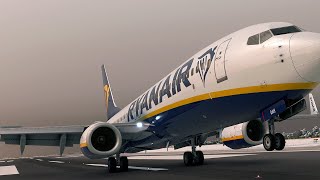 MSFS 2020 I RYANAIR SNOW LANDING IS POSSIBLE [upl. by Elletnuahs367]