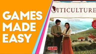 Viticulture How to Play and Tips [upl. by Yeltnarb]