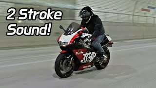 2Stroke sound aprilia RS250 Tunnel acceleration sound TYGA Exhaust [upl. by Enomahs220]