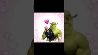 Shrek x Joe Biden 💙💚 satire Shrek shorts funny ships [upl. by Mosenthal499]