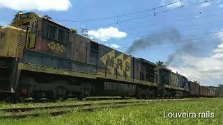 MRS 38507 açúcar locotrol  S7 na quinta locomotiva [upl. by Kimmel]