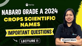 NABARD Grade A 2024 ARD Preparation  ARD Important Topics and Mcqs  ARD Crops Scientific Names [upl. by Ecertap]