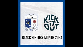 Barrow AFC X Black History Month 2024 Featuring Junior Tiensia [upl. by Anaik]