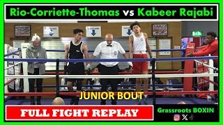 Rio CorrietteThomas vs Kabeer Rajabi  FULL FIGHT  Guildford City Boxing Amateur Show 281024 [upl. by Ika6]