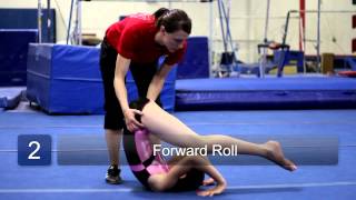 How to Do Forward Rolls in Beginner Gymnastics  Beginning Gymnastics [upl. by Basil]