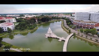 Aerial view of Naresuan University By Koro Films วีดีโอมุมสูงมหาวิทยาลัยนเรศวร [upl. by Alli]