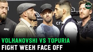 Alex Volkanovski vs Ilia Topuria Face Off [upl. by Aretak]