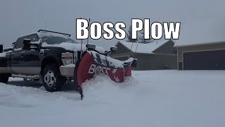 Pushing THE BOSS XT  BOSS Snowplow [upl. by Adnanref]