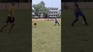 Nutmeg football skill tutorial shorts reels [upl. by Ojadnama]