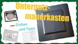 Mauerkasten  Firma Weibel  Unterputz Video Film  Einbau  Montage [upl. by Hodgkinson]