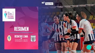 Regatas Lima vs Alianza Lima 23  RESUMEN  LIGA NACIONAL SUPERIOR DE VOLEIBOL FEMENINO 👋🏐 [upl. by Akital]