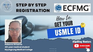 How to get a USMLE ID StepbyStep ECFMG Registration [upl. by Stalder957]