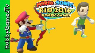 2016 Rio Olympic Games Mario Archery Swimming Race HobbyGamesTV [upl. by Lynn]