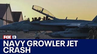 Pilots declared dead in WA Navy Growler jet crash  FOX 13 Seattle [upl. by Belshin695]