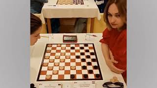 Motrichko  Tkachenko European Draughts Championship 2024 [upl. by Asiram]