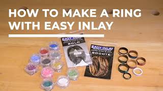 Easy Inlay  How to make a ring [upl. by Auqenehs551]