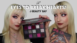 Beauty Bay Recklace Romance Palette Smoky Eye to BREAK hearts [upl. by Eixor]