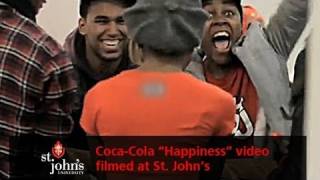 CocaCola Spreads quotHappinessquot with Viral Video Filmed at St Johns University [upl. by Adala936]