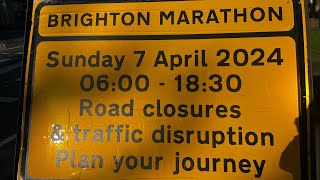 Brighton Marathon Partial Course Warning [upl. by Derward]