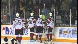 Travis Gibbons Teddy Bear Goal 67s vs Bulls Dec 3 2010wmv [upl. by Yelsha]