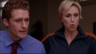 Glee  Figgins Will and Sue argue over the mattress 1x12 [upl. by Asiil]