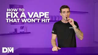 How To Fix A Disposable Vape That Wont Hit  Distromike [upl. by Ogeid]