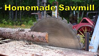 Homemade DIY Sawmill Ripping Through Logs  Timelapse Sawing  Topper Machine LLC [upl. by Arua]