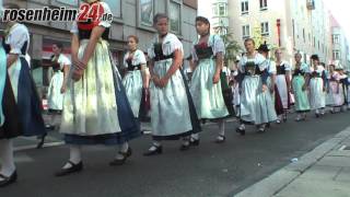 Impressionen vom ErntedankFestzug durch Rosenheim [upl. by Tristis]