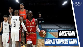 🏀How do basketball players train 🏋️⛹️ How Olympians Train [upl. by Eustatius621]