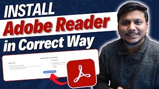 Install Adobe Acrobat Reader the Right Way Without the Ads in Windows 11  Free [upl. by Nylle]