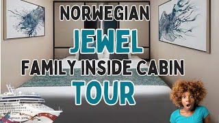 Norwegian Jewel Family Inside Cabin Tour [upl. by Keily621]