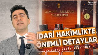 İdari Yargı Hakimliğinde Önemli Dersler Hangileridir  Dr Barış Küçük [upl. by Bowles]