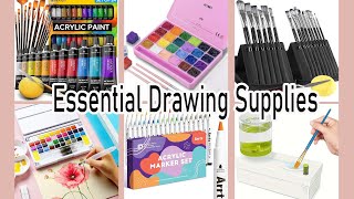 Essential Drawing Supplies  Useful drawing materials  Farjana Drawing Academy [upl. by Veronica]