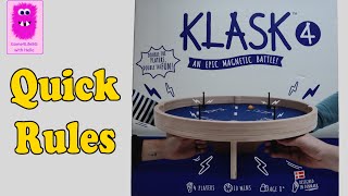 KLASK 4 Quick Rules In English boardgame klask4 rules howtoplay [upl. by Aldos]