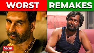 10 Worst South Indian Remakes Made in Bollywood [upl. by Yauqram]