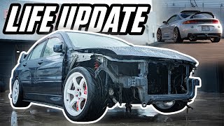 My Mitsubishi Evo IX Goes In For Engine Bay PAINT  ep7 [upl. by Ihn626]