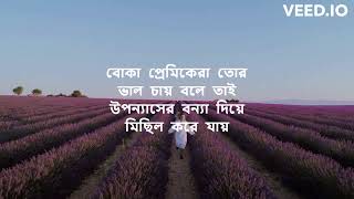 Dishehara Tui দিশেহারা তুই Lyrics  by Shuvro [upl. by Schilit61]