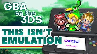 3DS Can Play Game Boy Advance Games Without Emulation [upl. by Enyawud465]